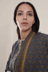 Reversible cotton faux cashmere blend coat